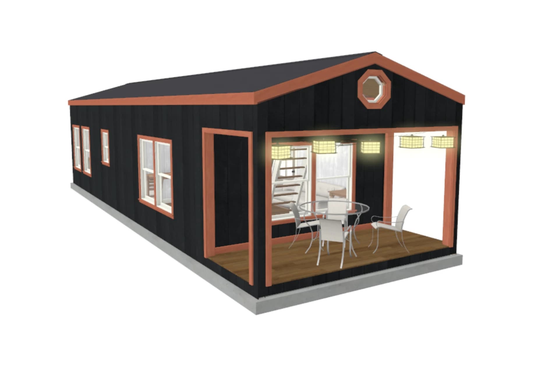 Cozy tiny house exterior